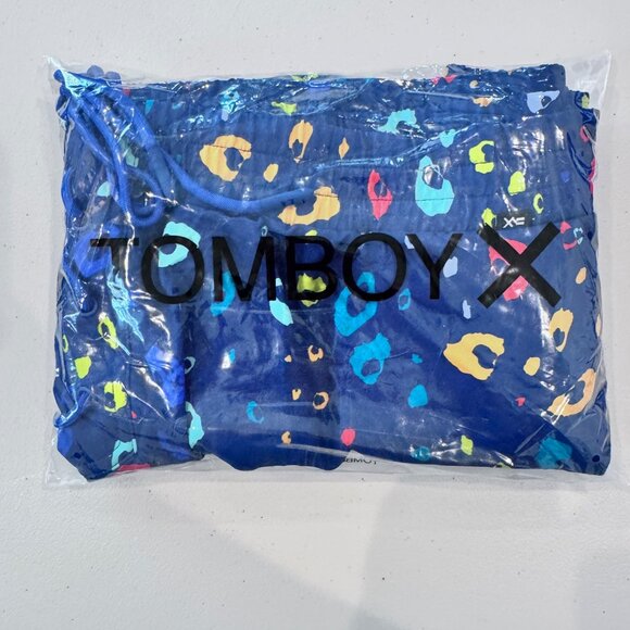 NWT - TomboyX 7" Swim Board Short - Navy Poppin' Bubbles Pattern, 5x - Picture 8 of 10